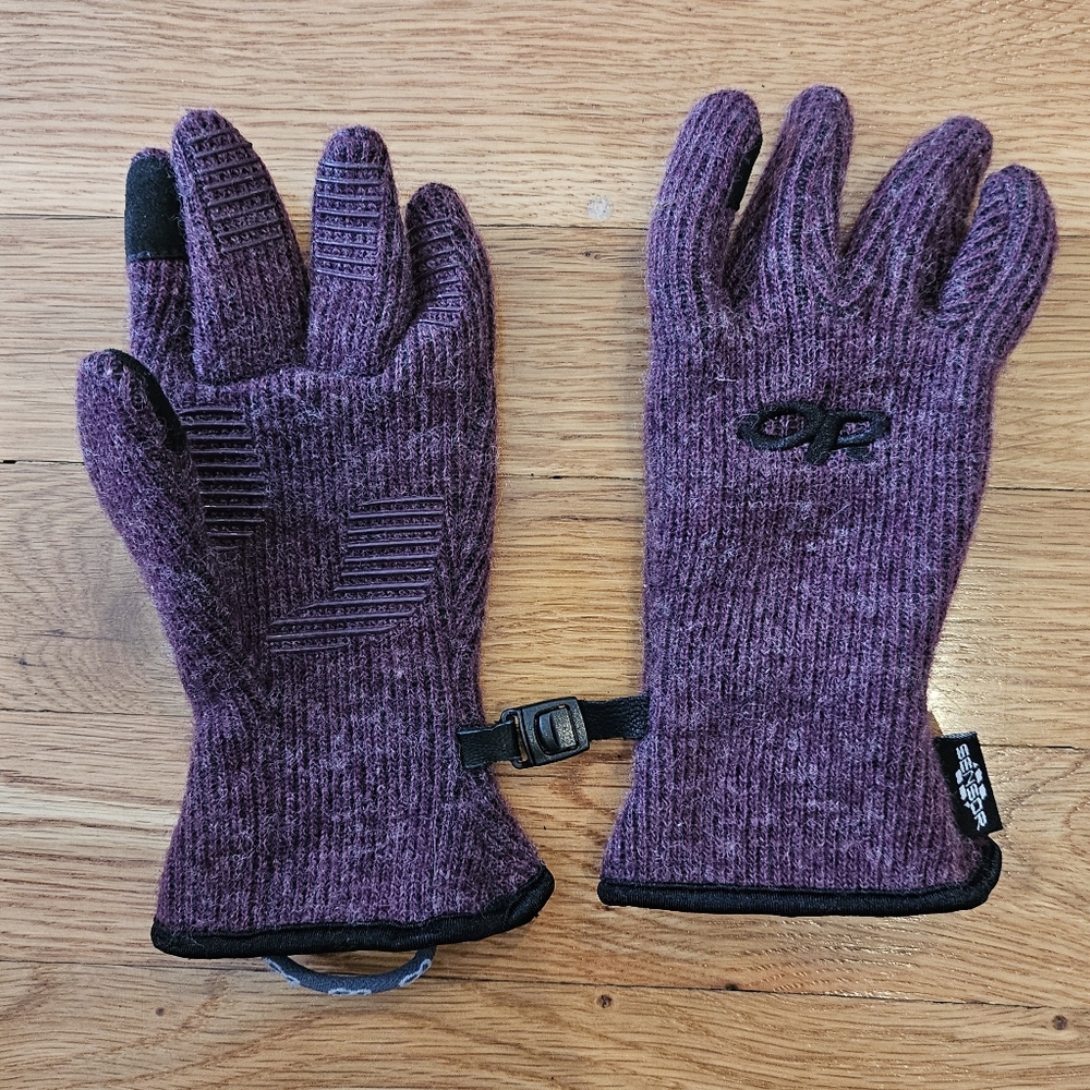 Outdoor Research Kids Flurry Sensor Gloves; size S ;color Purple